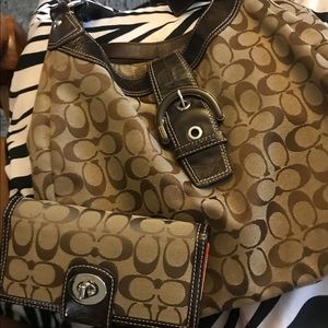Coach purse and wallet
